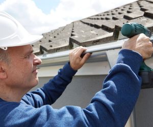 SHINGLE ROOFS Seamless Rain Gutter Installation Lake Havasu City AZ